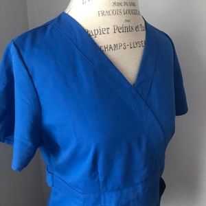 Royal Blue Grey's Anatomy Scrub Top M